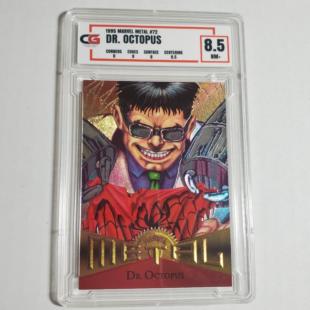 1995 Fleer Marvel Metal Dr. Octopus Spider-Man Graded card 8.5 CG